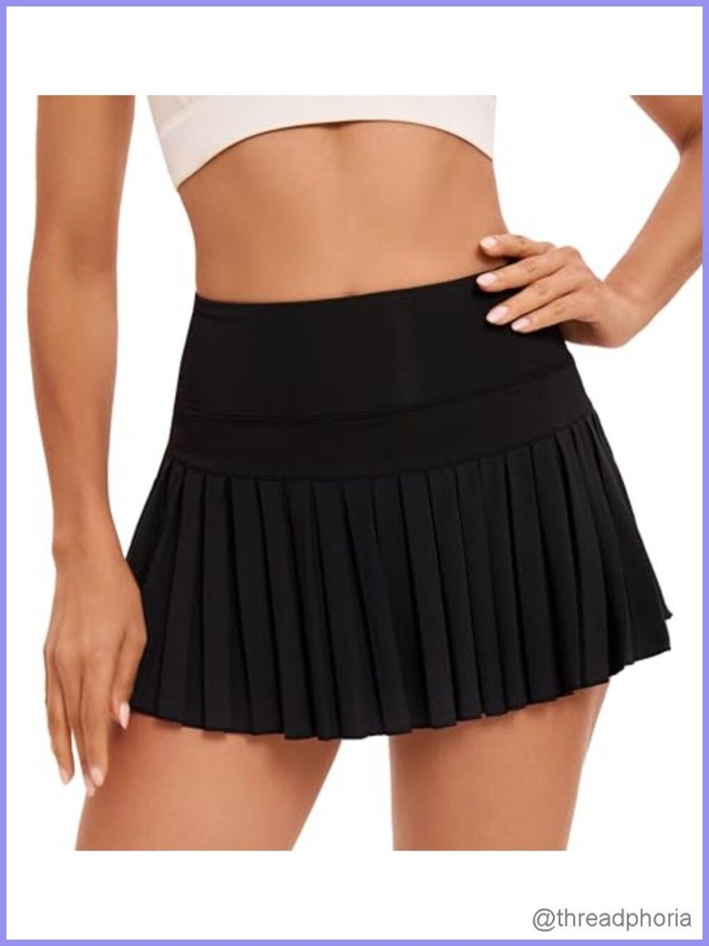 Women Pleated Tennis Skort with Pockets High Waisted Athletic Skirt